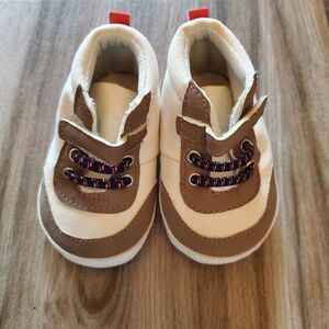 Carter's Brown and White Kids Sneakers